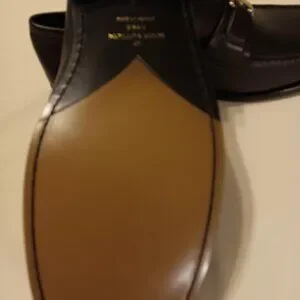 LOUIS VUITTON Vintage Slip On Size 9 Black Louis Vuitton | Shoes | Louis Vuitton Black Leather Dress  main image 3